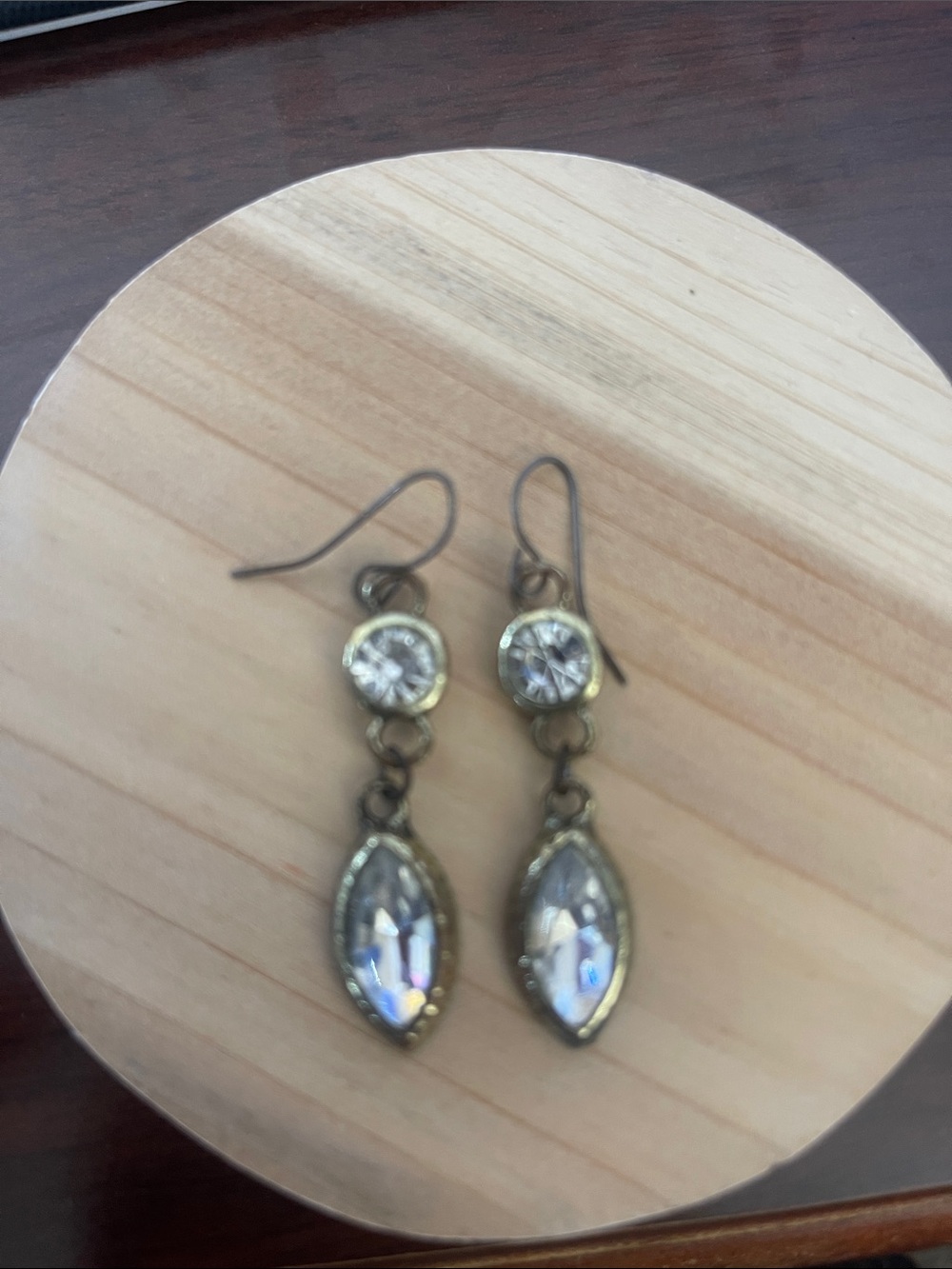 Vintage-Inspired Clear Crystal Drop Earrings - Women Jewelry